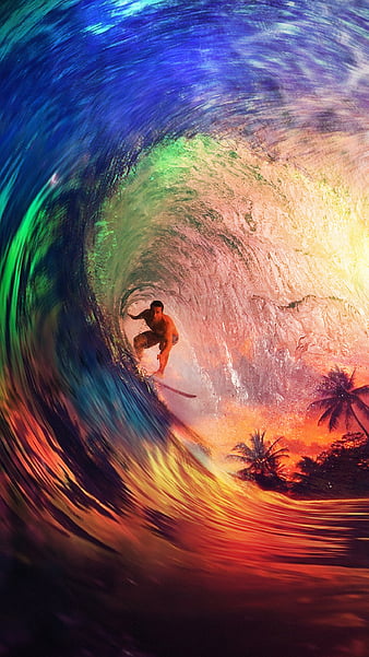 sunset surfing wallpapers