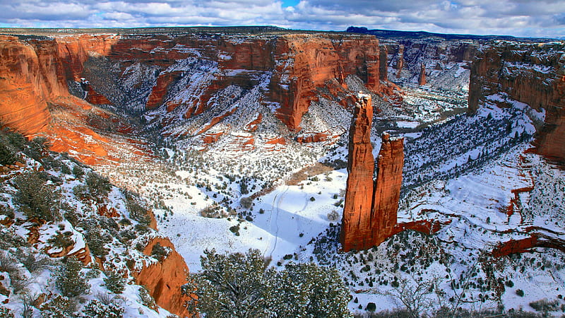 Earth Canyon De Chelly National Monument Nature, HD wallpaper
