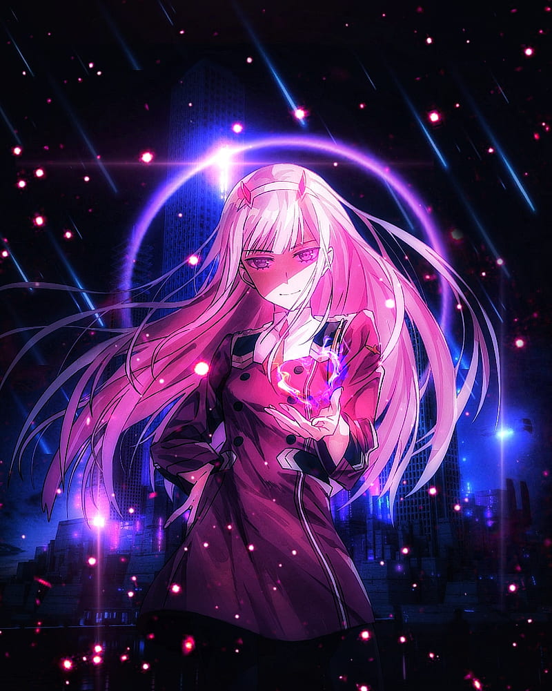 Ảnh Anime background Zero Two tuyệt đẹp và đầy sức sống