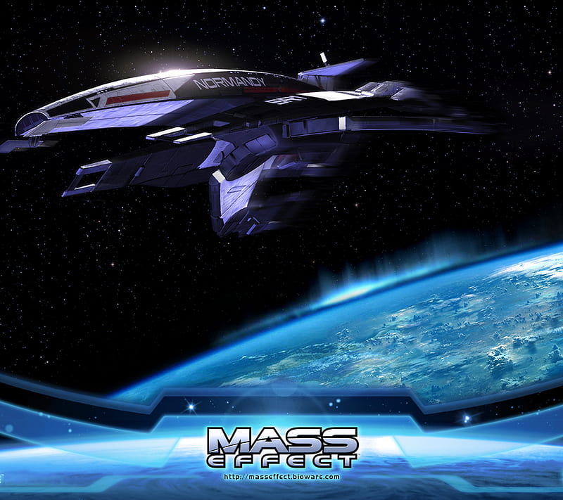 Mass Effect, cosmos, normandy, space, spaceship, HD wallpaper