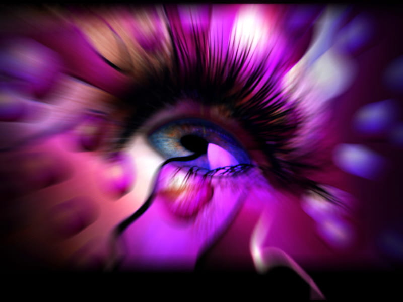 Ox Eye, fantasy, purple, eye, abstract, other, HD wallpaper