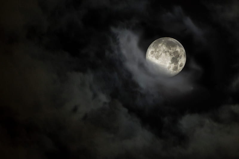 Full Moon, moon, sky, night, dark, HD wallpaper | Peakpx