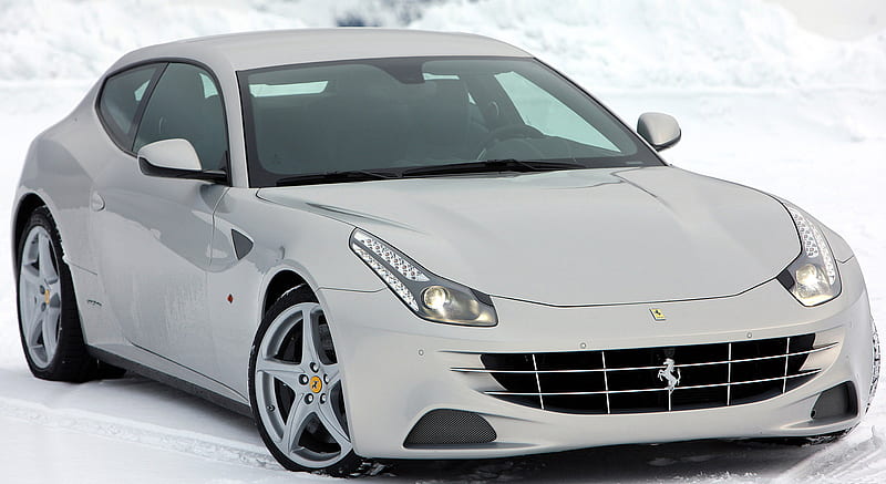 Ferrari FF on Snow - Front , car, HD wallpaper