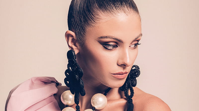 Models, Carmella Rose, American, Earrings, Face, Girl, Model, HD wallpaper