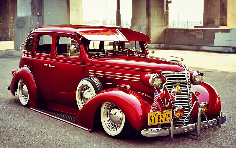 Chevrolet Master Deluxe, tuning, retro cars, 1938 cars, american cars, 1938 Chevrolet Master Deluxe, lowrider, Chevrolet, HD wallpaper