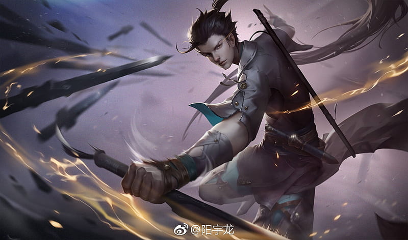 Fantasy man, fantasy, man, yang yulong, dark, HD wallpaper | Peakpx