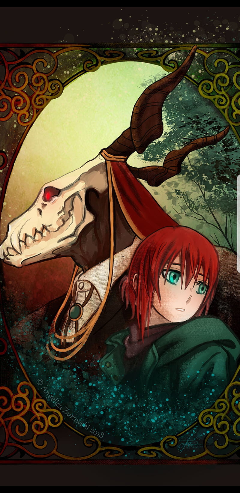 Mobile wallpaper: Anime, Dog, Creature, Elias Ainsworth, Chise Hatori, Mahoutsukai  No Yome, The Ancient Magus' Bride, 1292315 download the picture for free.