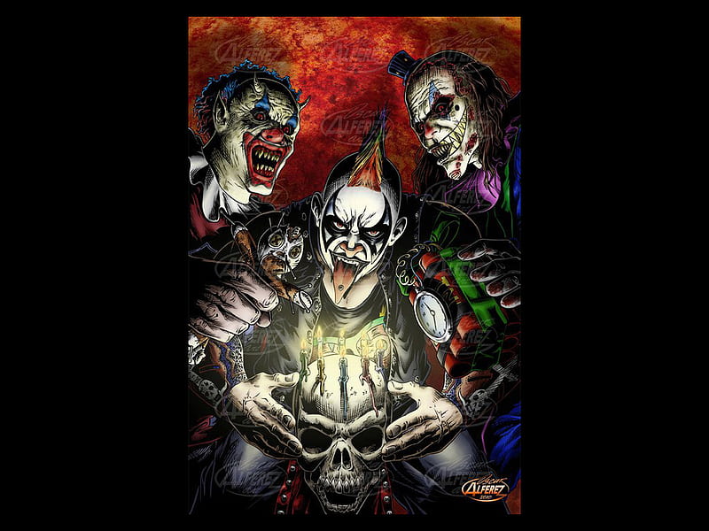 Psycho Circus, evil, comic, fantasy, dark, HD wallpaper