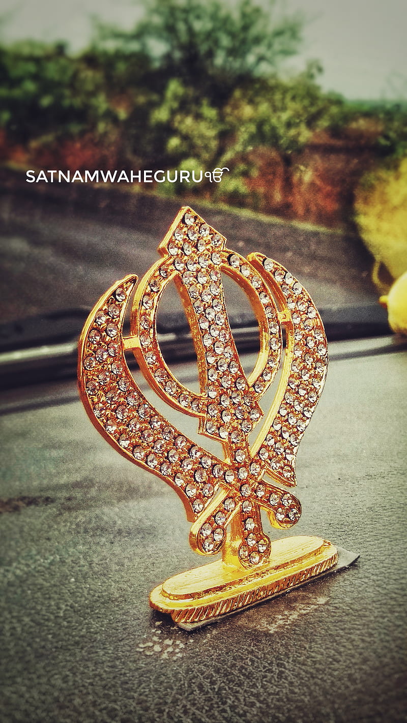 Satnam Waheguru, god, logo, punjabi, religious, seasons, waheguru, HD phone wallpaper