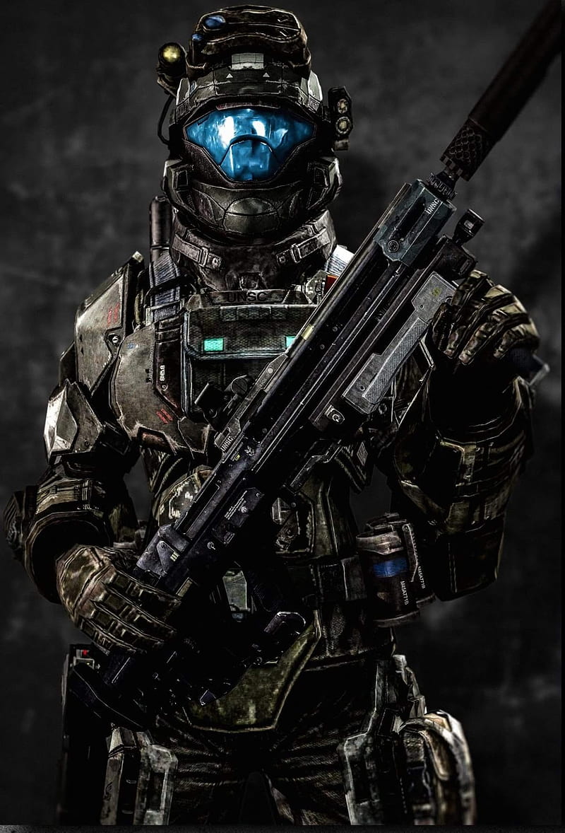 halo ODST, army, downhillcube4, guns, military, soldier, HD phone wallpaper