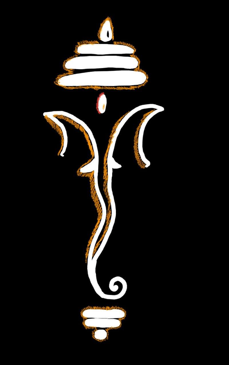 Ganesh, desenho, devotion, god, hindu, logo, vinayak, vinayakudu, HD phone  wallpaper | Peakpx