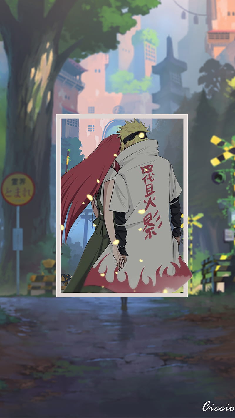 Naruto (anime), Namikaze Minato, sign, long hair, redhead, HD phone wallpaper