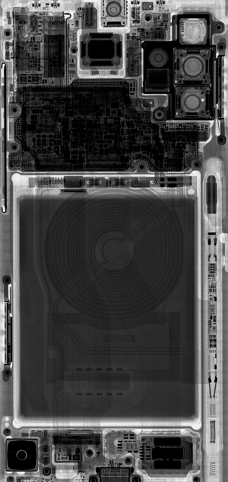 Note 10 plus Xray, components, oled, retro, samsung, transparent, true fit, HD phone wallpaper