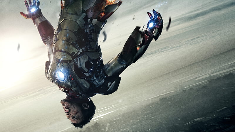 Iron Man Falling Out, iron-man, superheroes, movies, HD wallpaper