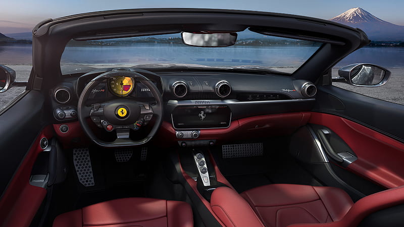 Ferrari Portofino M 2020 Interior, HD wallpaper