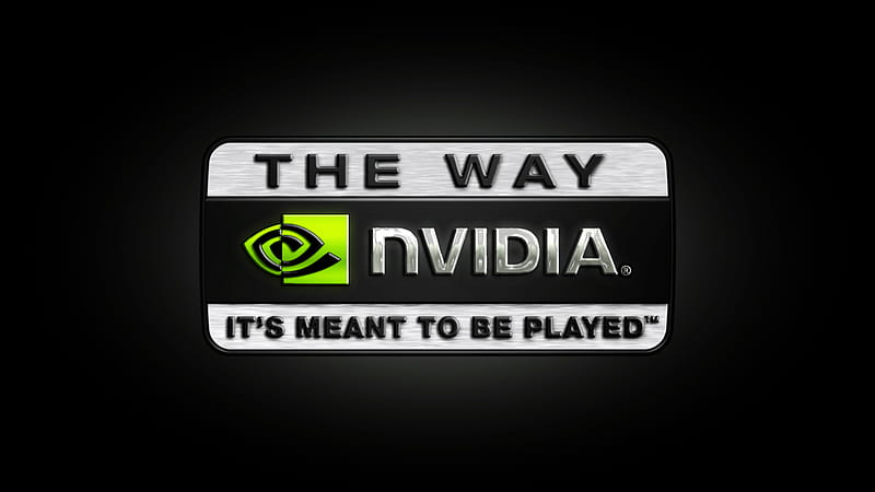 nVidia - The Way It Was Meant to Be Played, logo, nvidia, HD wallpaper