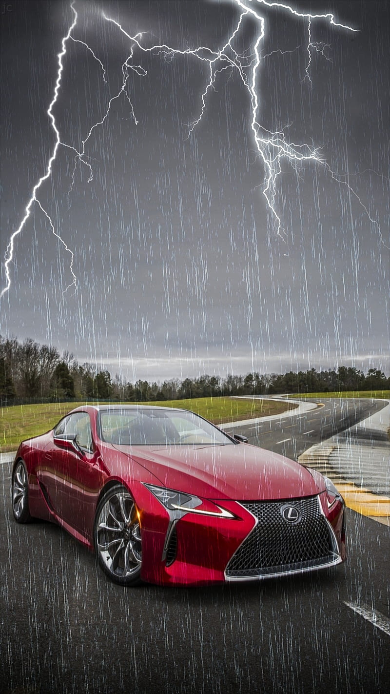 Lexus Car Japan Japanese Rain Red Sport Thunders Hd Mobile Wallpaper Peakpx