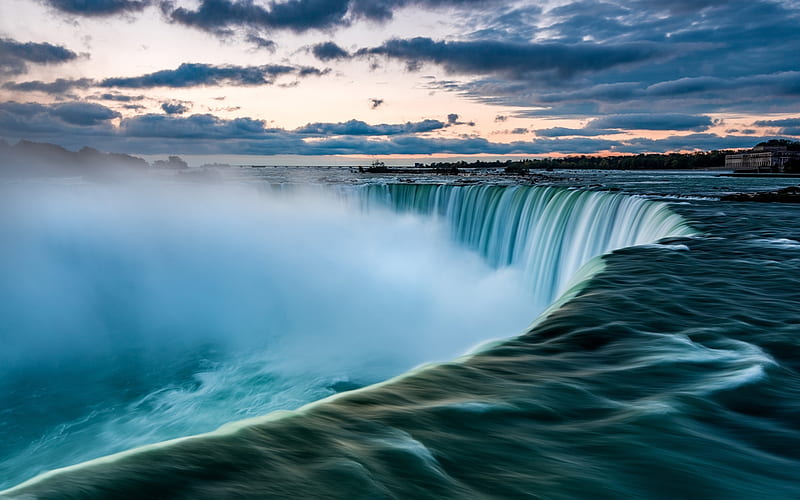 Niagara falls, nature, niagara, blue, falls, HD wallpaper