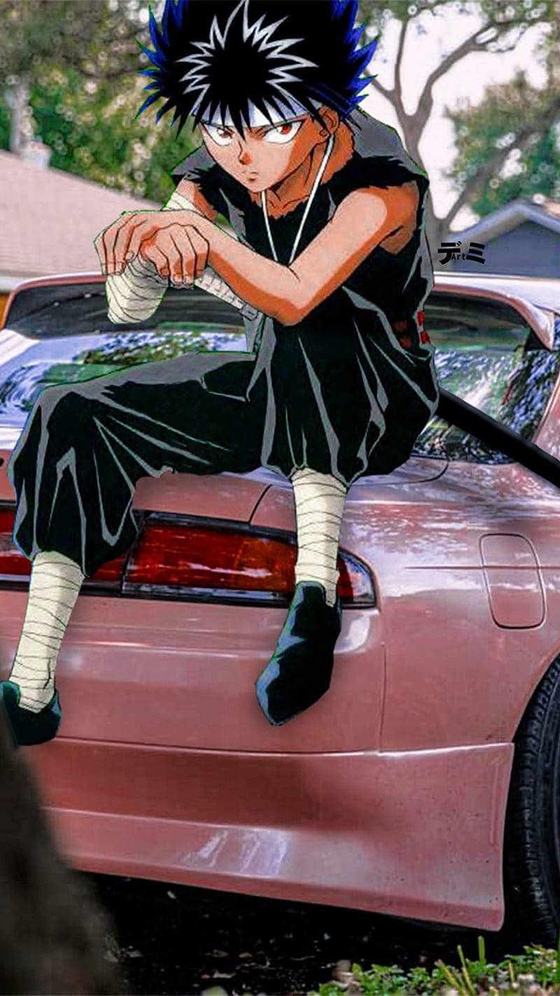 Hiei Yusuke, aesthetic, anime, botan, car, kazuma kuwabara, koenma, kurama youko, yu yu hakusho, yusuke urameshi, HD phone wallpaper