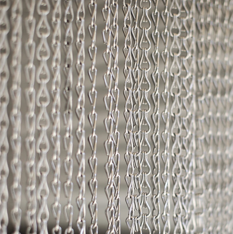 Chains Curtine, chains, metal blur, pfurman, poland, HD phone wallpaper