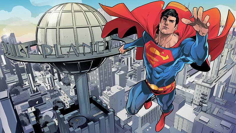 Superman, DC Comics, Daily Planet, Man, Metropolis (DC Comics), HD wallpaper