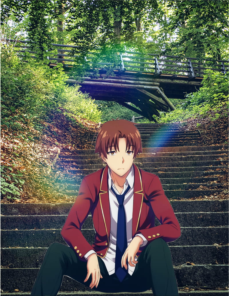 Mobile wallpaper: Anime, Brown Hair, Minimalist, Classroom Of The Elite, Kiyotaka  Ayanokōji, 1338287 download the picture for free.