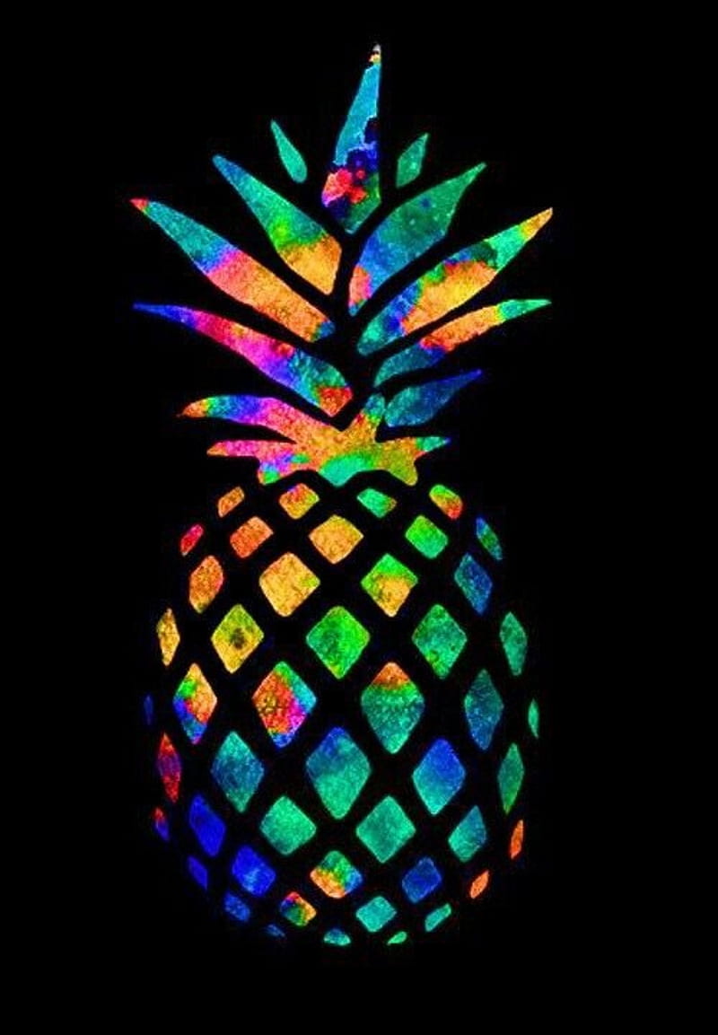Pineapple colour, abstract, pineapples, HD phone wallpaper