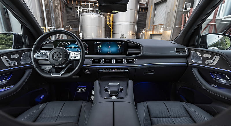 2020 Mercedes-Benz GLS 580 (Color: Cavansite Blue; US-Spec) - Interior, Cockpit , car, HD wallpaper