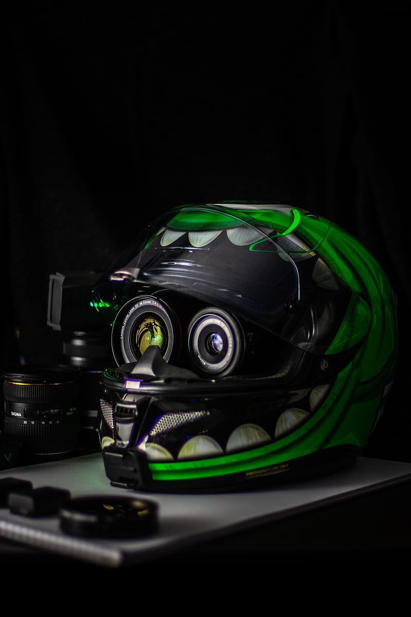 helmet, lenses, camera, HD phone wallpaper