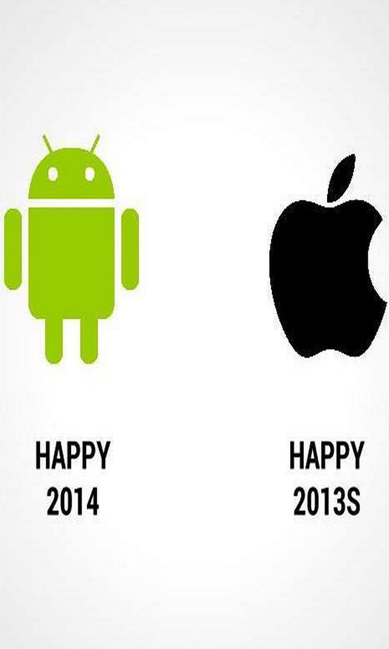 Android Vs Apple, 2014, comedy, funny, happy, iphone, samsung, HD phone  wallpaper | Peakpx