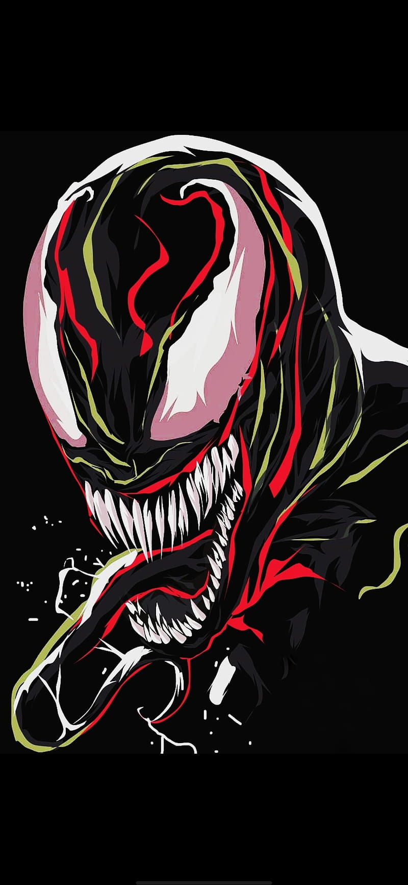 Venom, amoled, black, comics, hollywood, marvel, sony, spiderman, tomhardy,  HD phone wallpaper | Peakpx