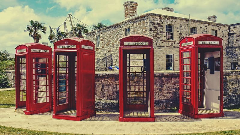 Vintage, Telephone, , Telephone Booth, HD wallpaper