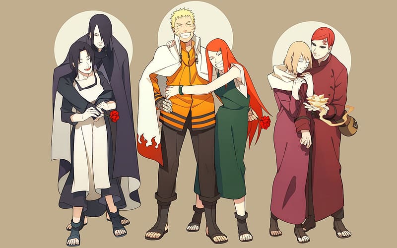 Naruto Uzumaki Sakura Haruno Minato Namikaze Sasuke Uchiha Gaara