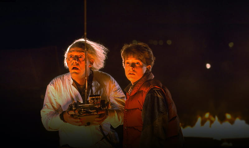 Back To The Future, Marty McFly , Michael J. Fox , Dr. Emmett Brown , Christopher Lloyd, HD wallpaper