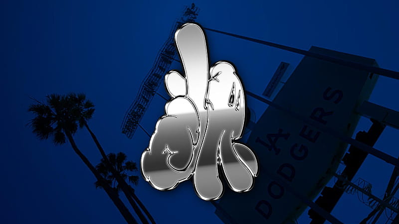 Upward View Of Tree And Los Angeles Dodgers Board With Letter LA Dodgers, HD wallpaper