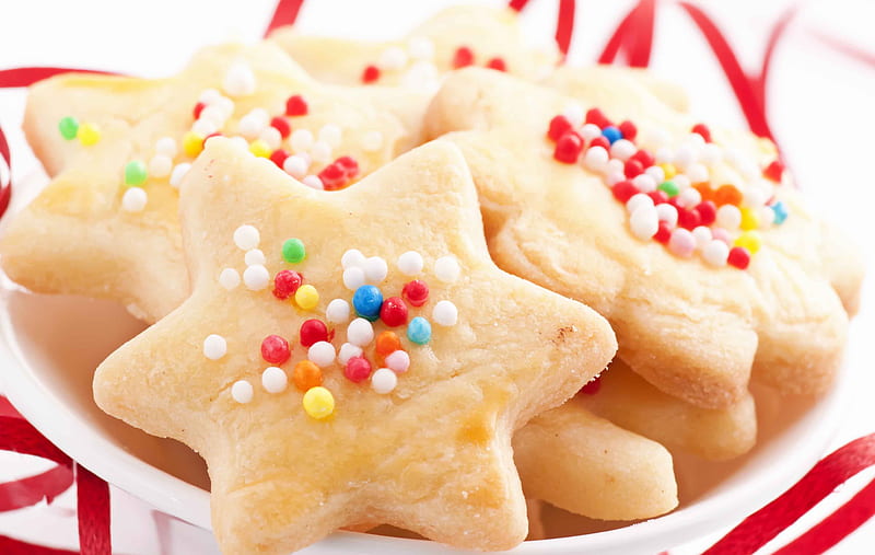 Star Cookies, star, sweet, cookies, delicious, food, christmas, pastry, HD wallpaper