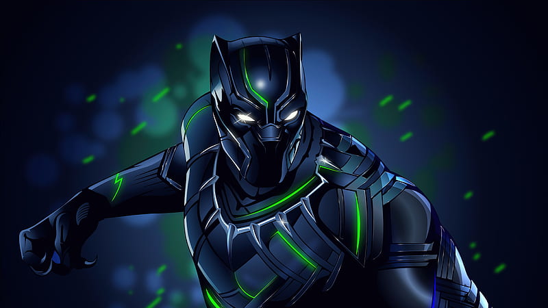 Black Panther Illustration , black-panther, superheroes, artist, artwork, digital-art, behance, HD wallpaper