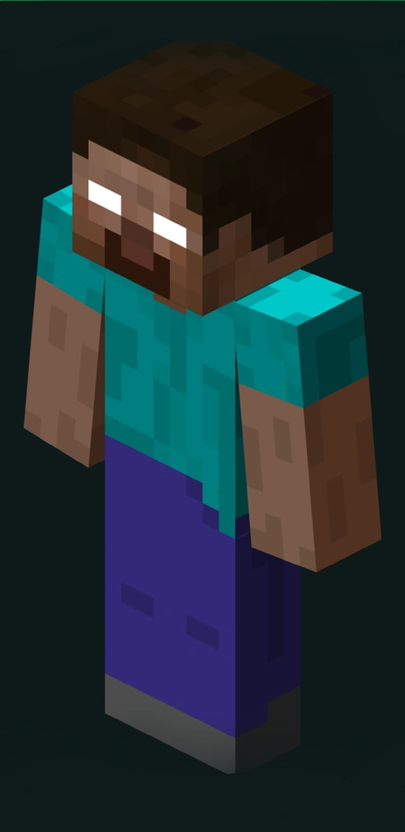 Minecraft Man In A Face With Dark Blue Eyes Background, Steve Picture  Background Image And Wallpaper for Free Download