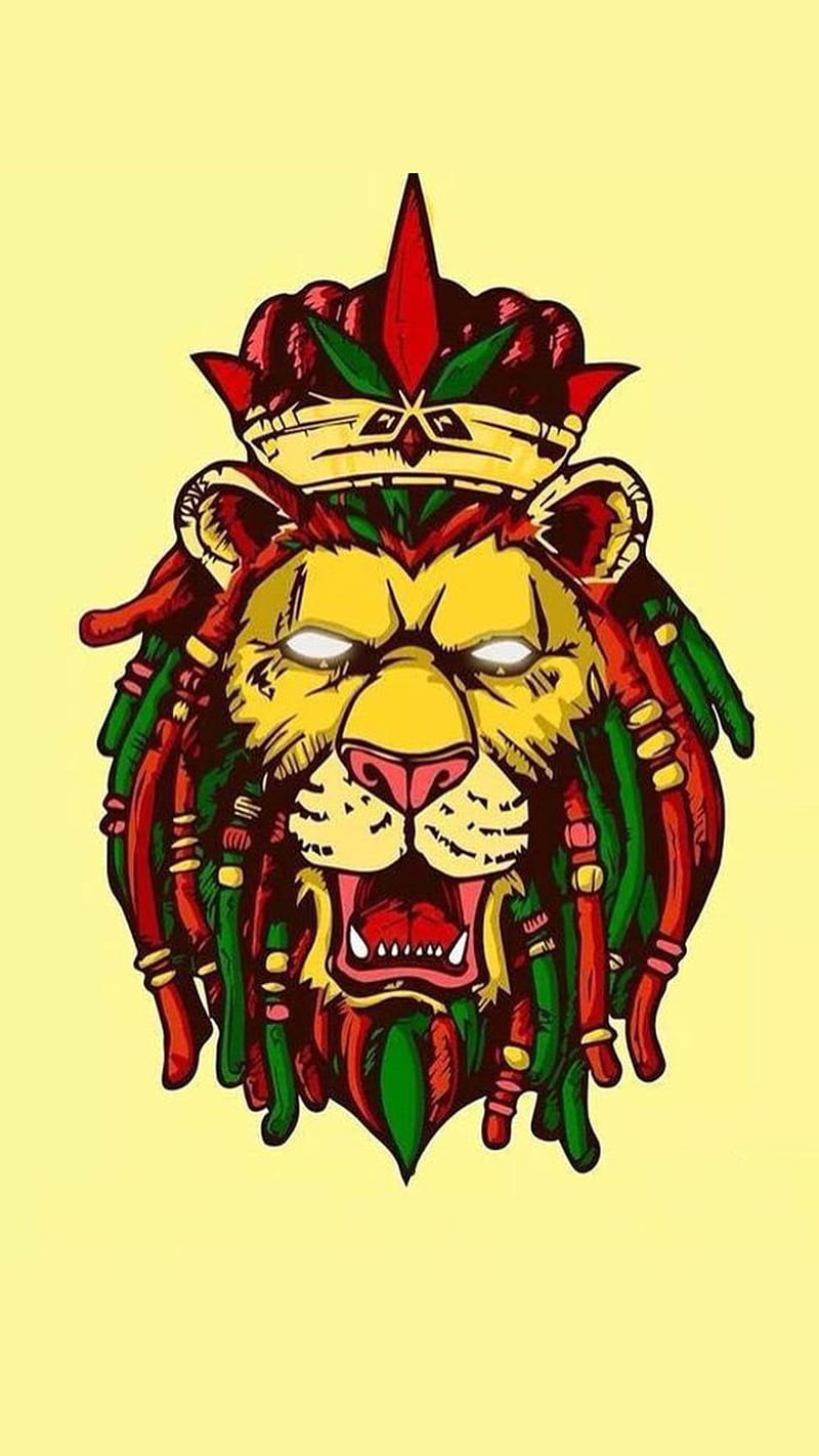 rasta lion, lion king, lion rasta, rastas, reggae, HD phone wallpaper