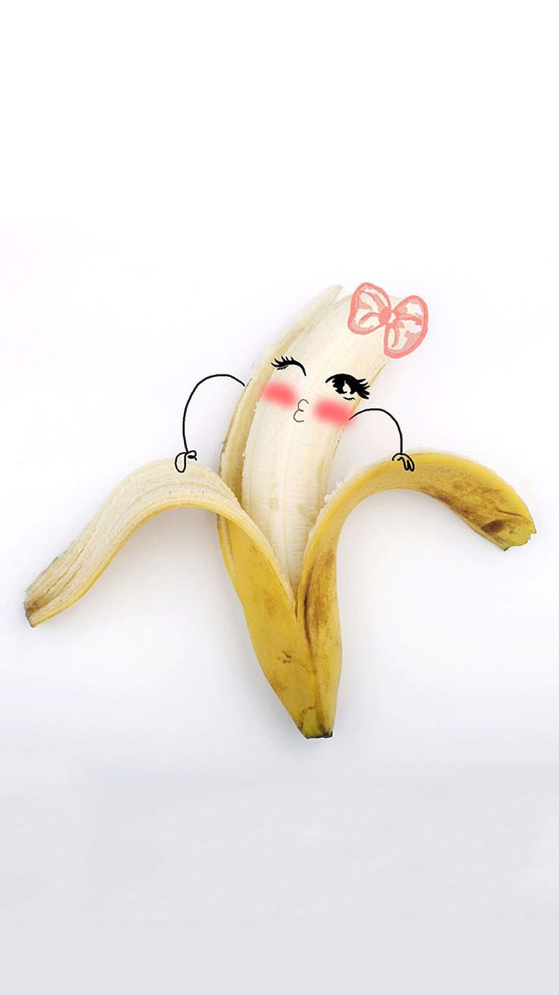 funny banana, banana, cute, funny, HD phone wallpaper