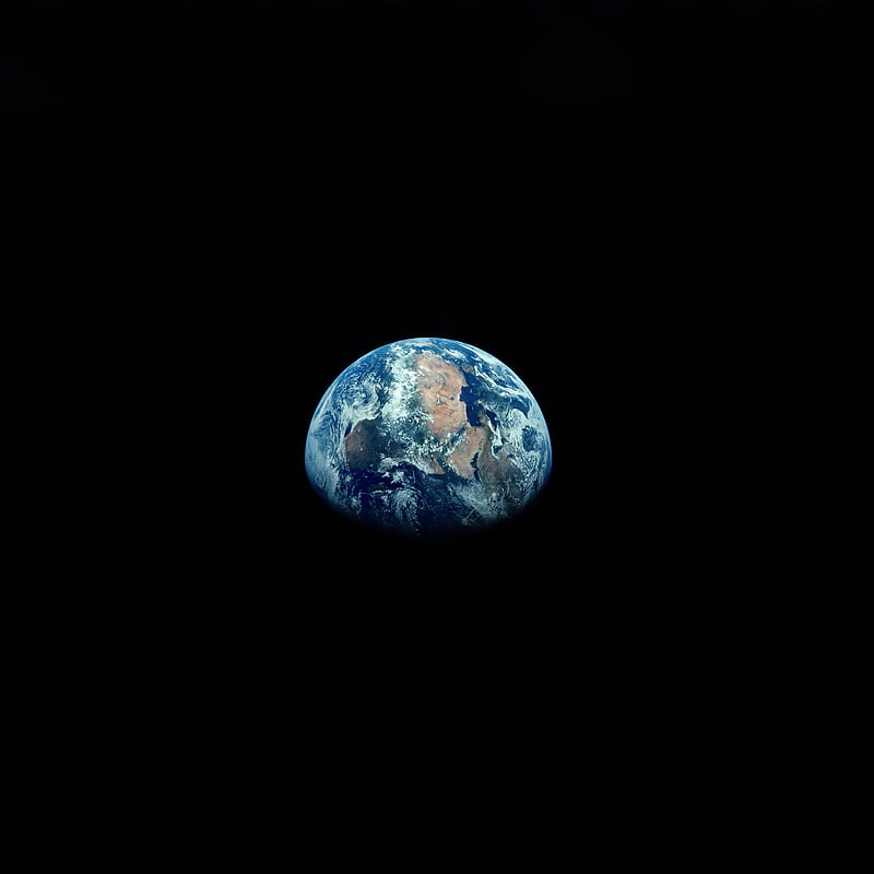 earth, planet, shadow, space, black, HD phone wallpaper