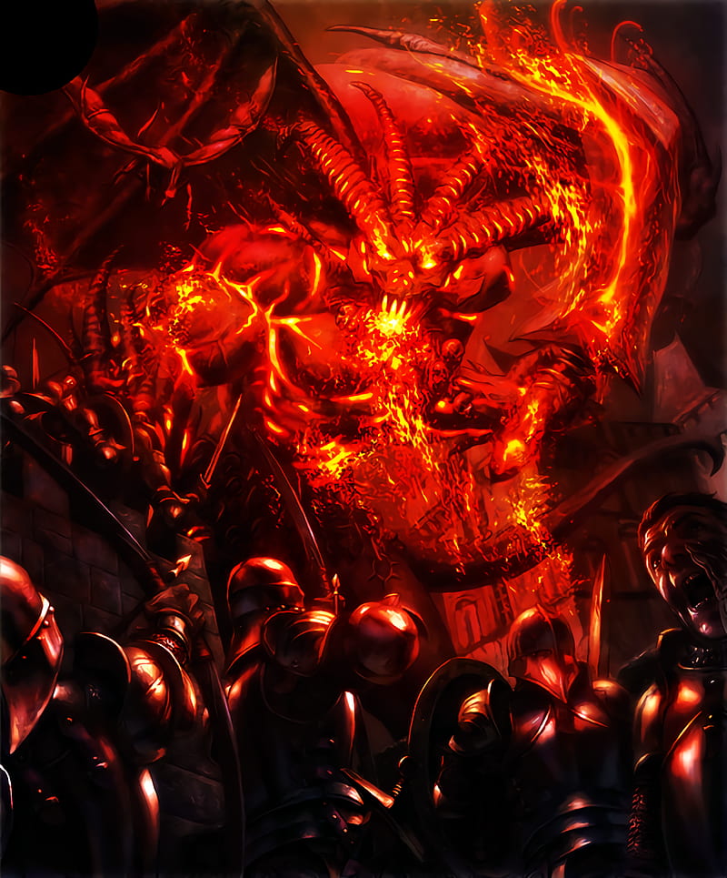 Shingeki no Bahamut, Magma Demon (Shingeki no Bahamut), demon, HD phone wallpaper