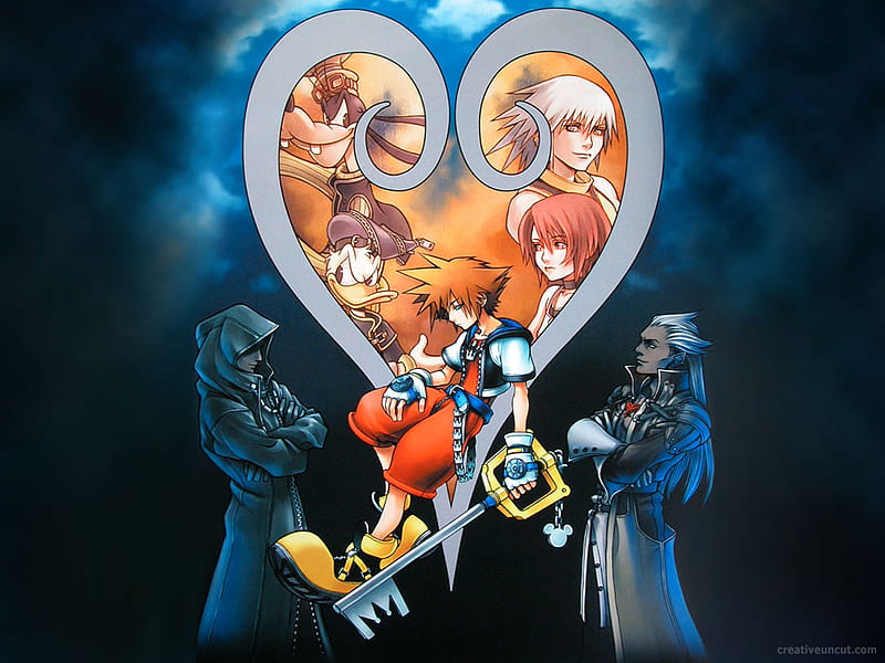 Sora, keyblade, heart, corazones, kingdom hearts, HD wallpaper | Peakpx