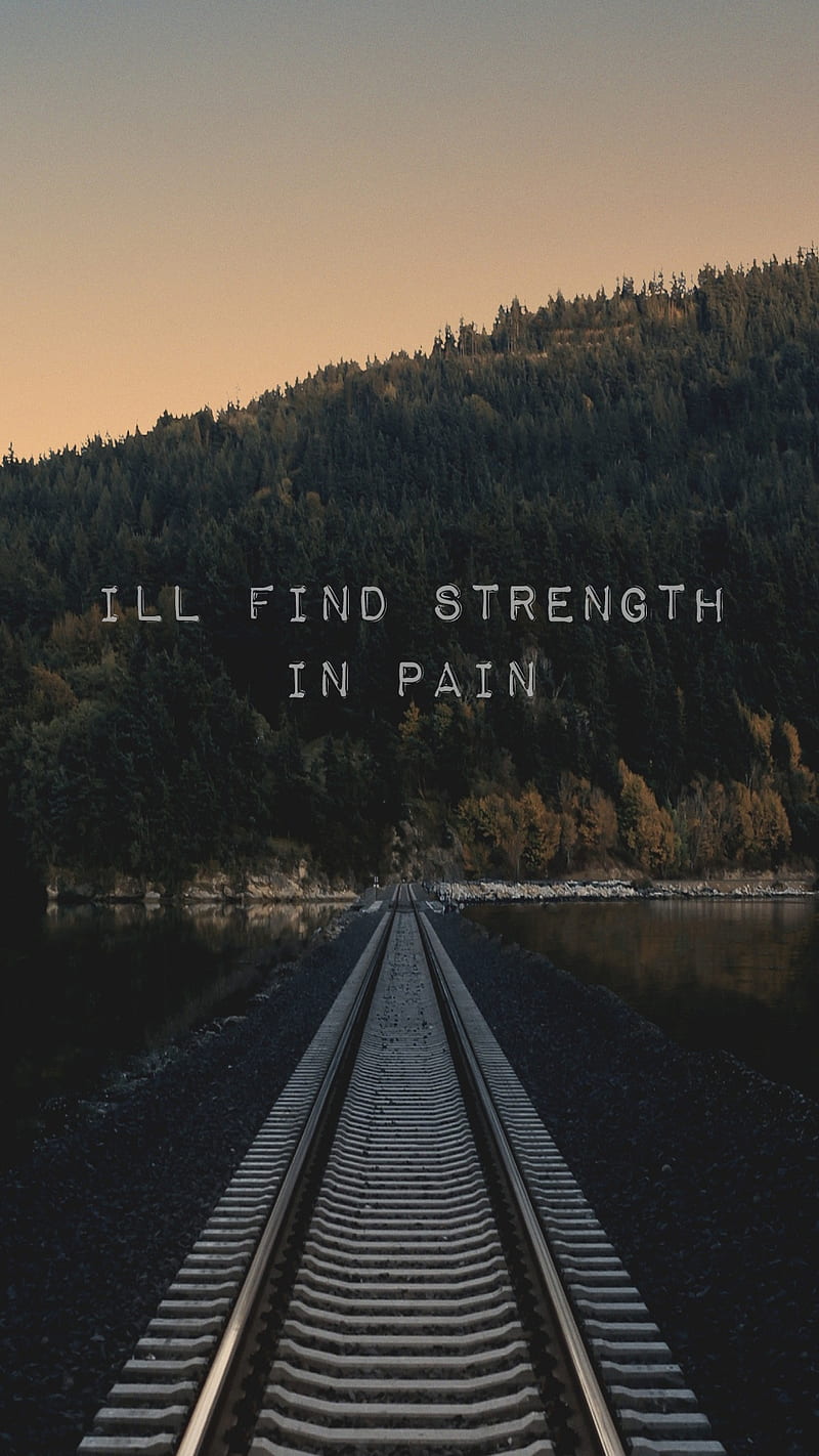 Strength, quote, quotes, railway, saying, sayings, train, travel, HD phone wallpaper