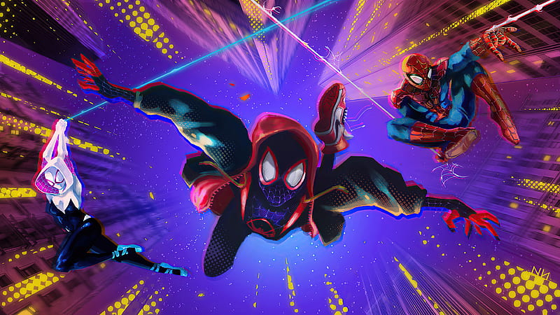 Milesmorales Spiderman Across The Spiderverse Wallpaper,HD Movies