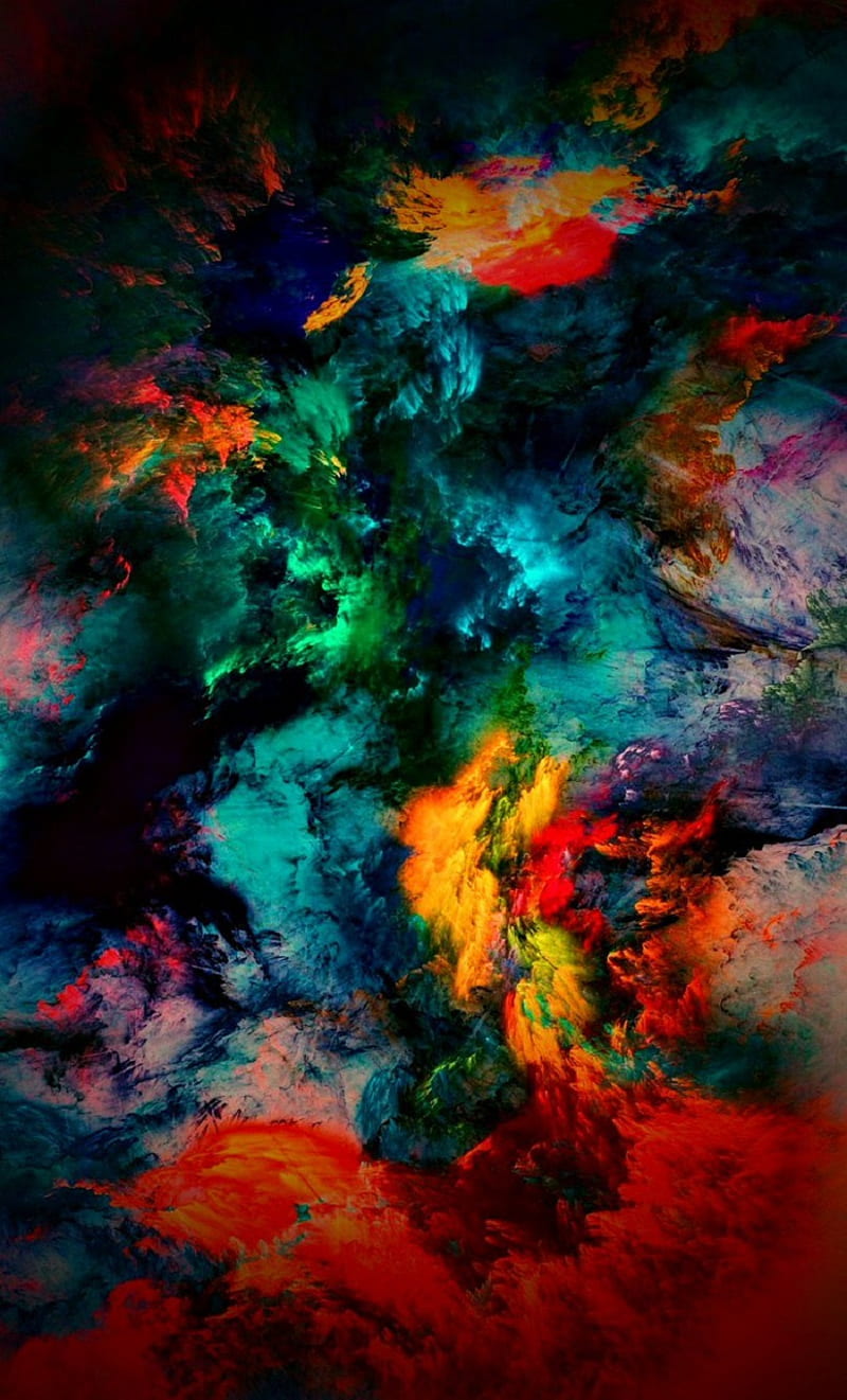mixed colors, abstract, random, HD phone wallpaper