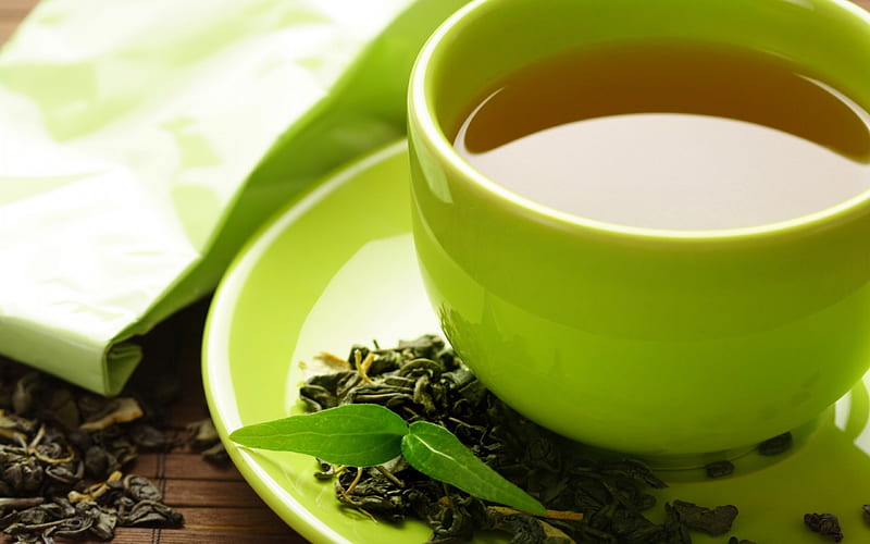 *** Green tea ***, drink, food, tea, green, HD wallpaper