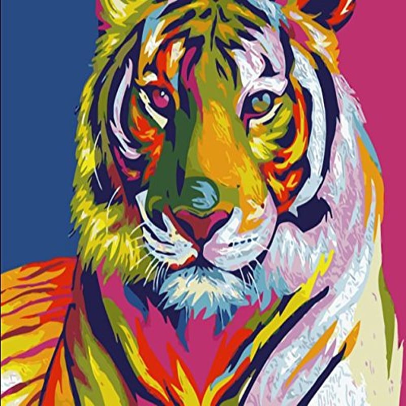 Tiger, big cat, cat, pop art, HD phone wallpaper | Peakpx