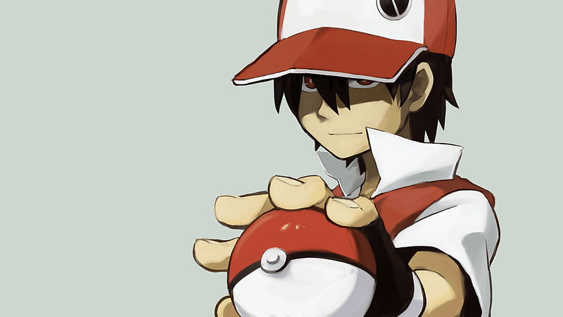 Pokémon, Pokemon: Red and Blue, Boy, Cap, Pokeball, Red (Pokémon), HD wallpaper