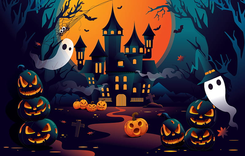 Holiday, Halloween, Jack-O'-Lantern, HD wallpaper